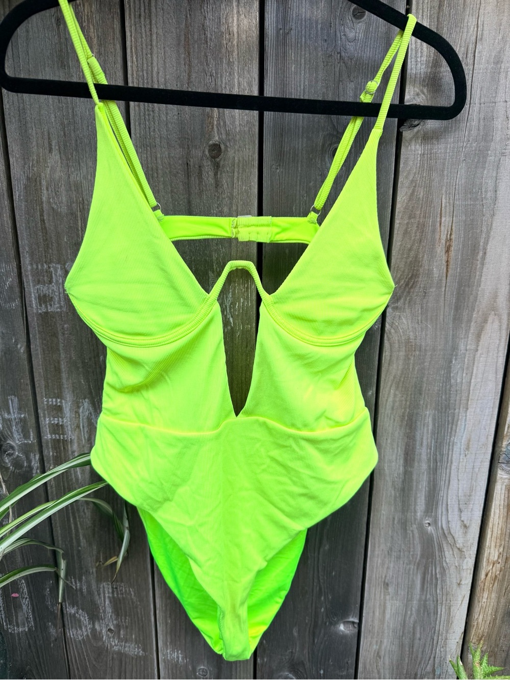 Lovers & Neon Yellow Green Cutout One-Piece Swimsuit